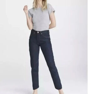 Rag & Bone Jean Women’s Size 31 Navy Wash Engineer High Rise Straight Leg $275